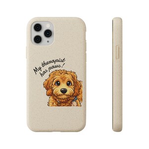 Eco-telefoonhoesje Goldendoodle-therapeut - hondenliefhebber