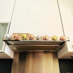 Disco Ball Fridge Magnets: Retro Boho Home Decor, Glass Mirror Tiles,