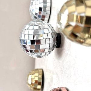 Disco Ball Magnets: Set of 9,  Maximalist Decor, Retro Boho Mirror Decor,