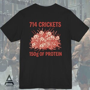 プロテインTシャツ | ジムユーモア | サベージゲインズシャツ | 面白い昆虫バルキングTシャツ | ブラックユーモアジムアパレル