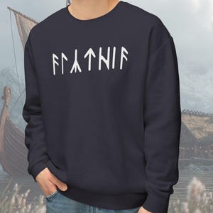 Custom Viking Runes Sweatshirt, Norse Comfort Colors Crew