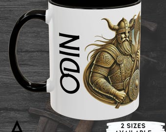 Odin Gates of Asgard Mug | Norse Mythology Coffee Cup | Viking Gift 11oz & 15oz