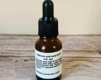 Suero facial de ácido hialurónico
