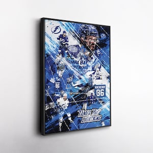 Nikita Kucherov Tampa Bay Lightning Pop Art Canvas – Vibrant NHL Wall Print, Hockey Gift, Home, Office, or Man Cave Decor