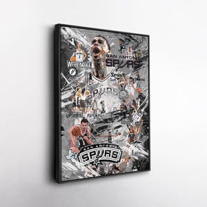 Victor Wembanyama San Antonio Spurs Pop Art Canvas – Vibrant NBA Wall Print, Basketball Gift, Home, Office, or Man Cave Decor