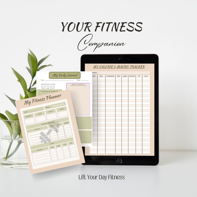 Fitness Planner, Goodnotes, Notability, Digital Fitness Planner