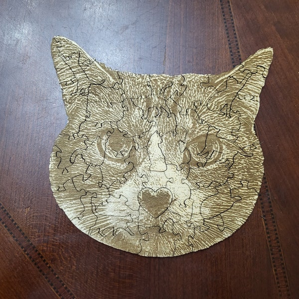 Cat Face Puzzle (Customizable)