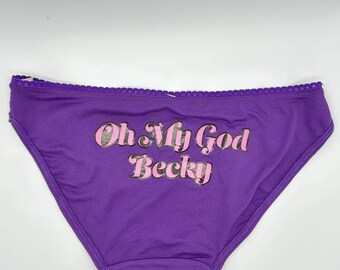 Oh Dios mío, Becky - Braguitas moradas súper suaves