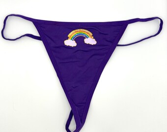 Prueba el arcoíris, tanga divertida