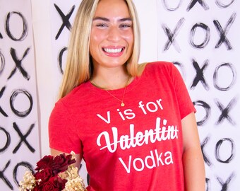 Camiseta V de vodka