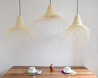 Handgefertigter gewebter hängender Lampenschirm - Boho Chic-Dekor für jeden Raum