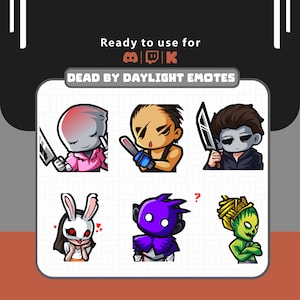 Dead by Daylight Emote Pack + Bonus Chucky & Myers - 8 Spine-Chilling Emotes for Twitch, Discord, and More