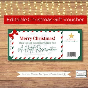 Reserva de Hotel Ticket Regalo de Navidad