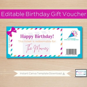 The Movies Birthday Gift Ticket