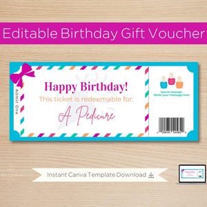 Pediküre Geburtstagsgeschenk Karte