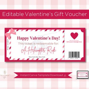 Helicopter Ride Valentine&#39;s Day Gift Ticket