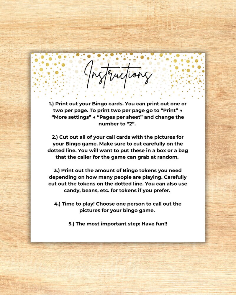 Wedding Bingo Printable - Etsy