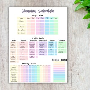 House Cleaning Printable - Etsy