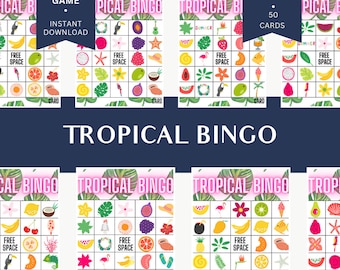 Tropical Bingo Printable