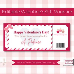 Pediküre Valentinstag Geschenkkarte