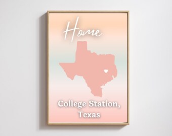 College Station Texas Printable