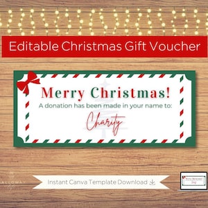 Se ha realizado una donación/Boleto de regalo navideño de caridad