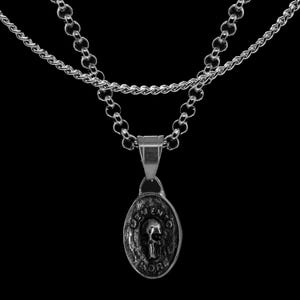 Memento Mori Skull Coin Pendant
