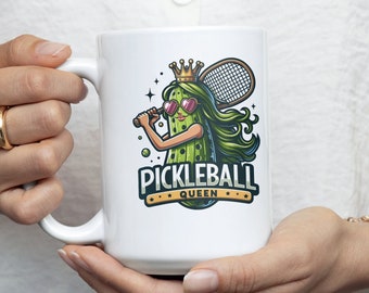 Pickleball Mug Gift for Women Pickleball Player Gift Ceramic Coffee Cup for Female Athletes Sports Enthusiast Drinkware
