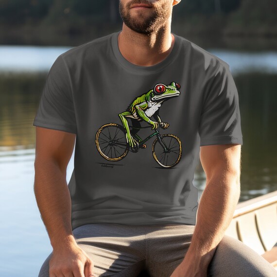 Panda Riding A Bicycle Cute Cyclist Illustration T-Shirt Panda Riding A Bicycle Cute Cyclist Illustration T-Shirt
