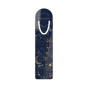 Celestial Bookmarks, Elegant Bookmark for Readers, Starry Night Bookmark, Gift for Book Lovers, Cosmic Reading Accessory