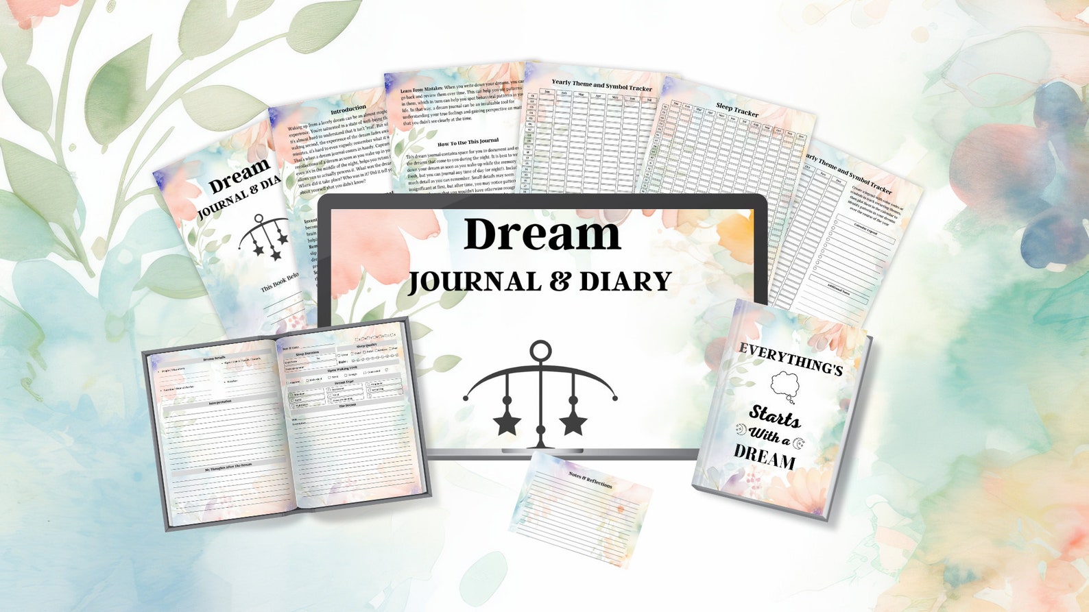 Editable Dream Journal | Dream Planner Printable | Dream Tracker ...