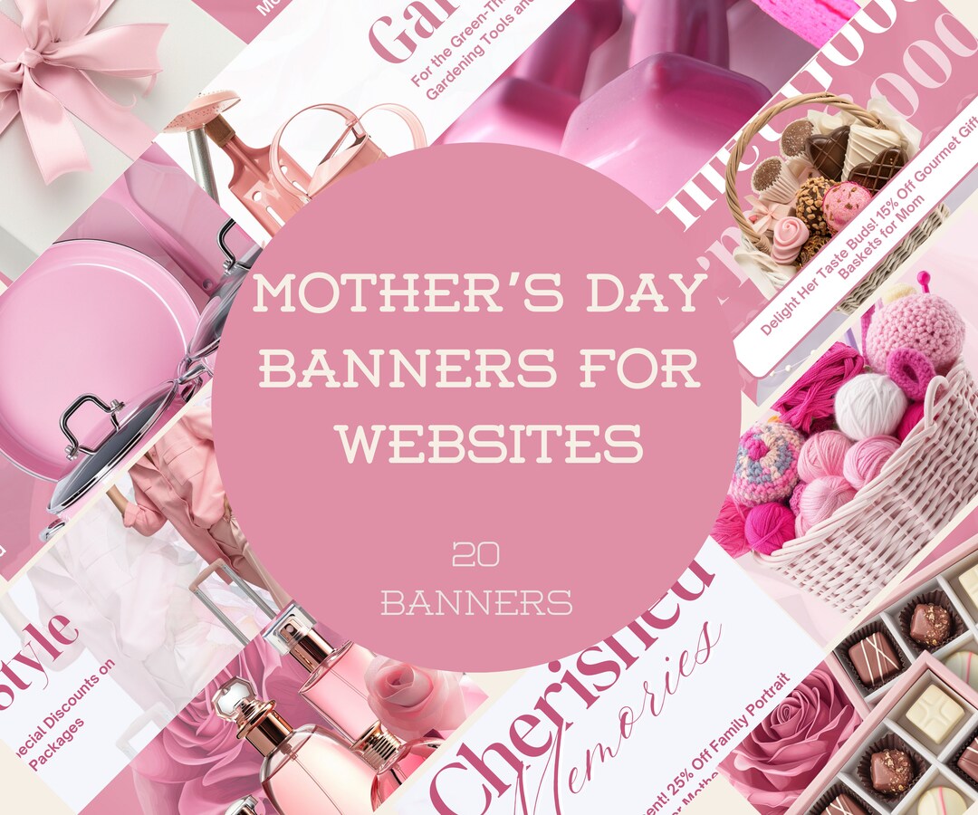 20 Mothers Day Promo Business Web Banners | EDITABLE for ANY Business ...