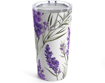 Spring Time! Purple Lavender Tumbler 20oz