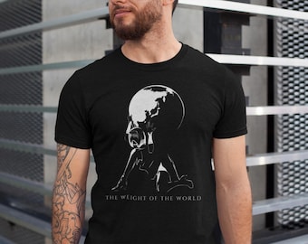 The Weight of the World | Nier Automata | 2B | Unisex Tee | Video Game T-Shirt | Nier Automata Fan Gift | Gamer Shirt | Black and White