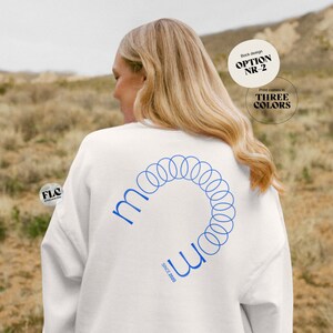 Premium Mom Sweatshirt with Custom Year, Mom Days Gift, Mama Custom Sweatshirt, Personalized Gift for Moms, Unique Letter design Design #2 - Blue