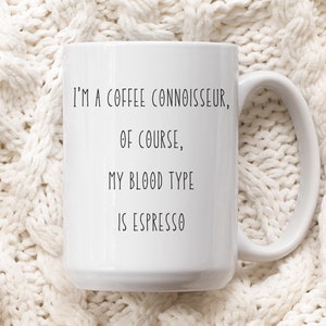 Caffeine Chronicles: 15 oz Coffee Connoisseur Mug, Coffee Lover Gift, Birthday Gift, Humorous Mug, Gift for Her, Gift for Him, Gift for Mom