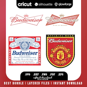 Budweiser, Bud Logo SVG, PNG, DXF, Cnc Decal, Logo, Sticker, Silhouette Vector, Cricut Svg, Cricut Ready