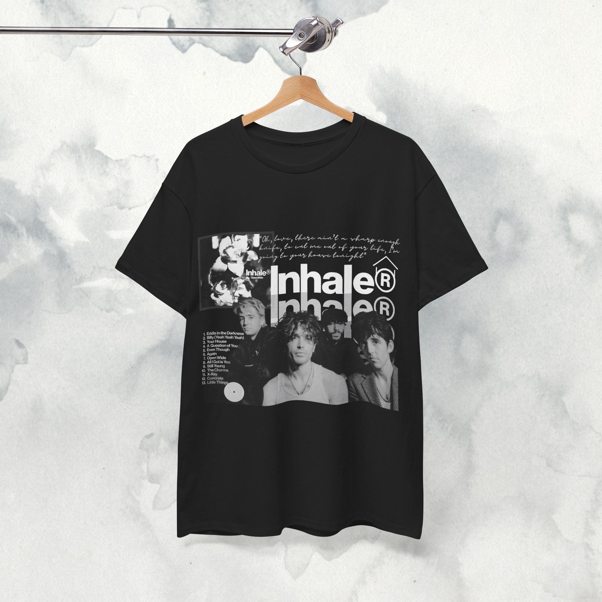 来日会場限定グッズINHALER Open Wide Tシャツ S インヘイラー Inhaler Open Wide T-Shirt in Grey - Interscope Records