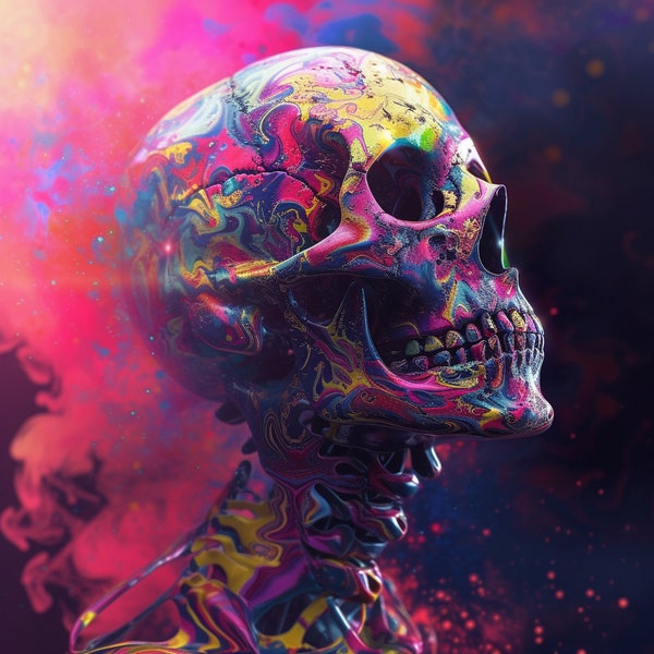 Vivid Psychedelic  Digital Art High Resolution Colorful Abstract Creative Portrait Download Unique Mind Artwork Imagination Inspiring Piece