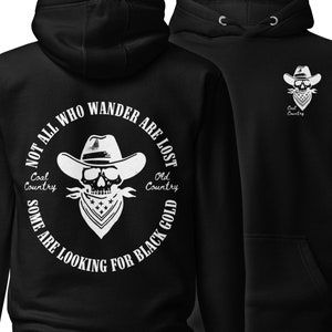 Coal Miner Hoodie Kentucky Coal Mining Sweatshirt Skull Cowboy