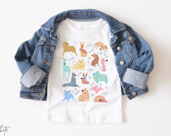 Dog Shirt for Kids | Toddler Doggie Shirt | Cute Puppy Shirts | Dogs Lover Gift | Animal Lover Tee | Dog Breed Shirt | Kids Pet Owner Shirt