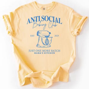 Baking Club Sweatshirt | Anti Social Baker Shirt | Personalized Baker Gifts | Comfort Colors Sweatshirts immagine 5
