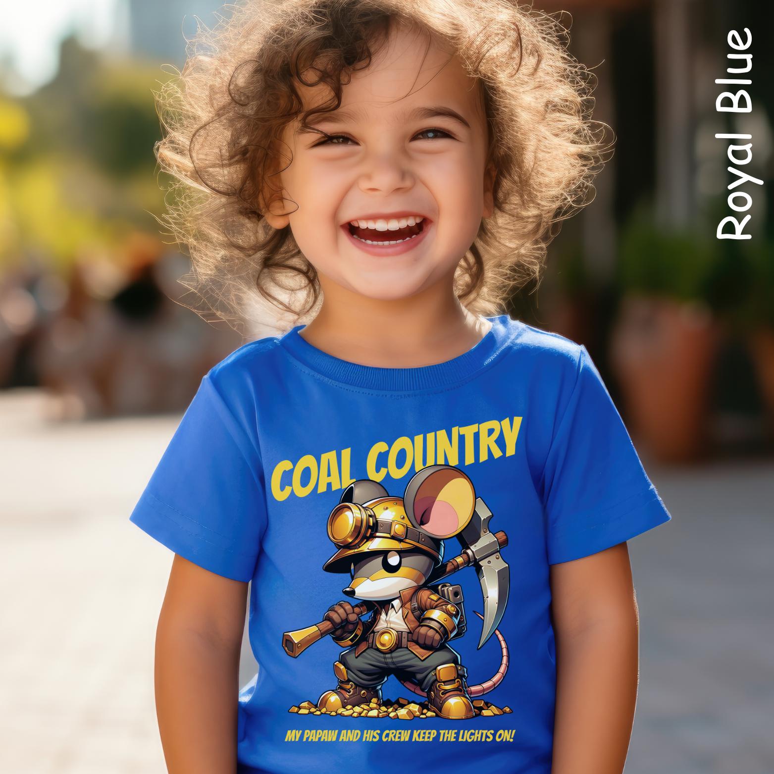 Youth Tee | Coal Miner Kid Shirt | Miners Granddaughter Grandson Tshirt | Papaw is a Coal Miner
