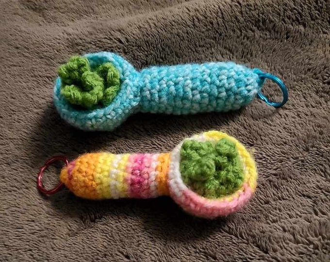 Featured listing image: Handmade Crochet 420 Keychain: Stylish, Durable, Unique, Perfect for Cannabis Enthusiasts! Limited Edition - Get Yours Now!