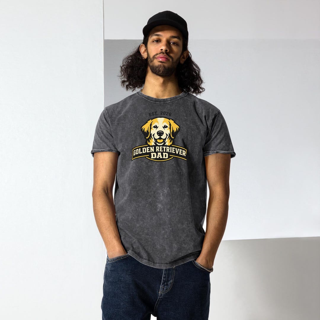 Golden Retriever Dad Vintage Graphic Tee, Dog Lover Shirt - Etsy