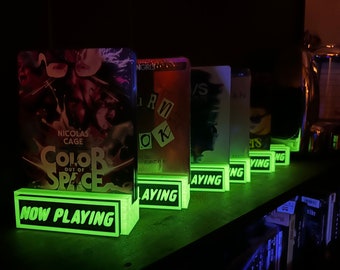 Glow in the dark Steel book blue ray movie stands