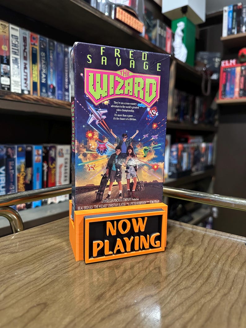 Retro VHS Display Stands | VHS Movie Stand | Horror Room Movie Displays ...