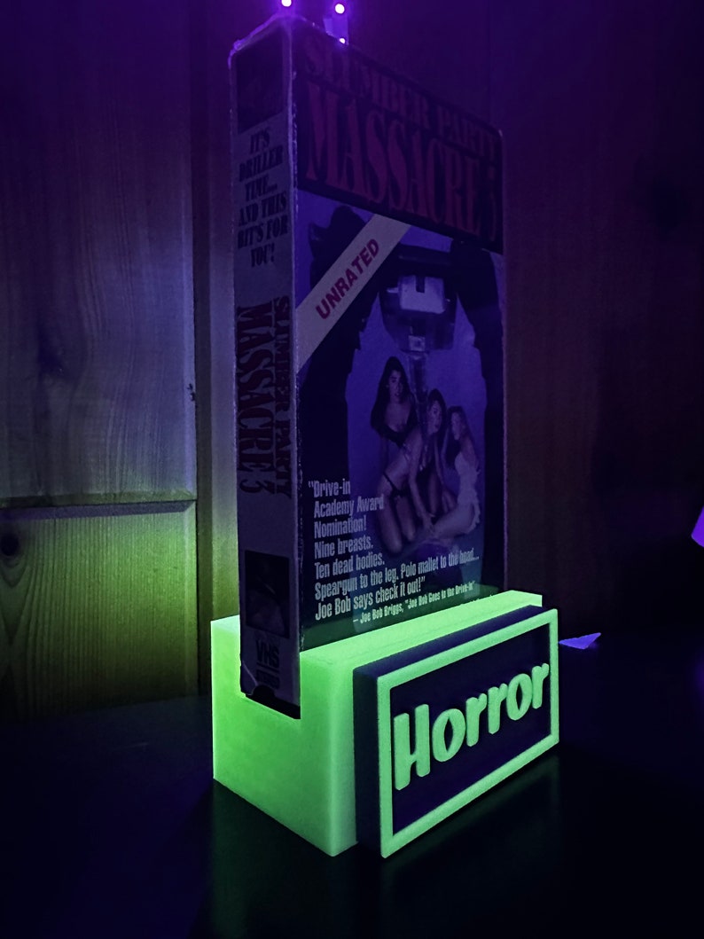 Interchangeable VHS movie stands image 2