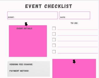 Event Checklist