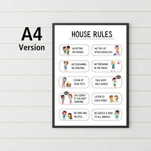 House Rules for Kids | Family House Rules | Easy-to-understand With ...